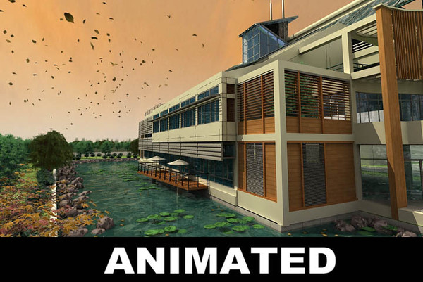 3d model waterside villadom - waterside villadom 2 by sundynasty